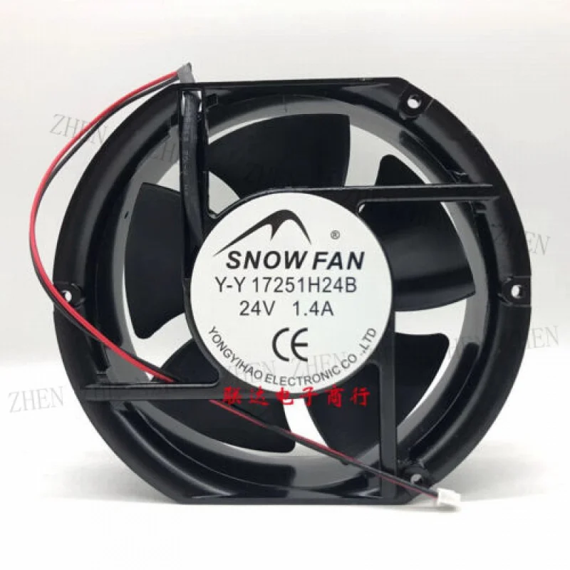Y for SNOWFAN Y-Y17251H24B 24V 1.4A 17CM 2-Wire Cooling Fan
Y for SNOWFAN Y-Y17251H24B 24V 1.4A 17CM 2-Wire Cooling Fan