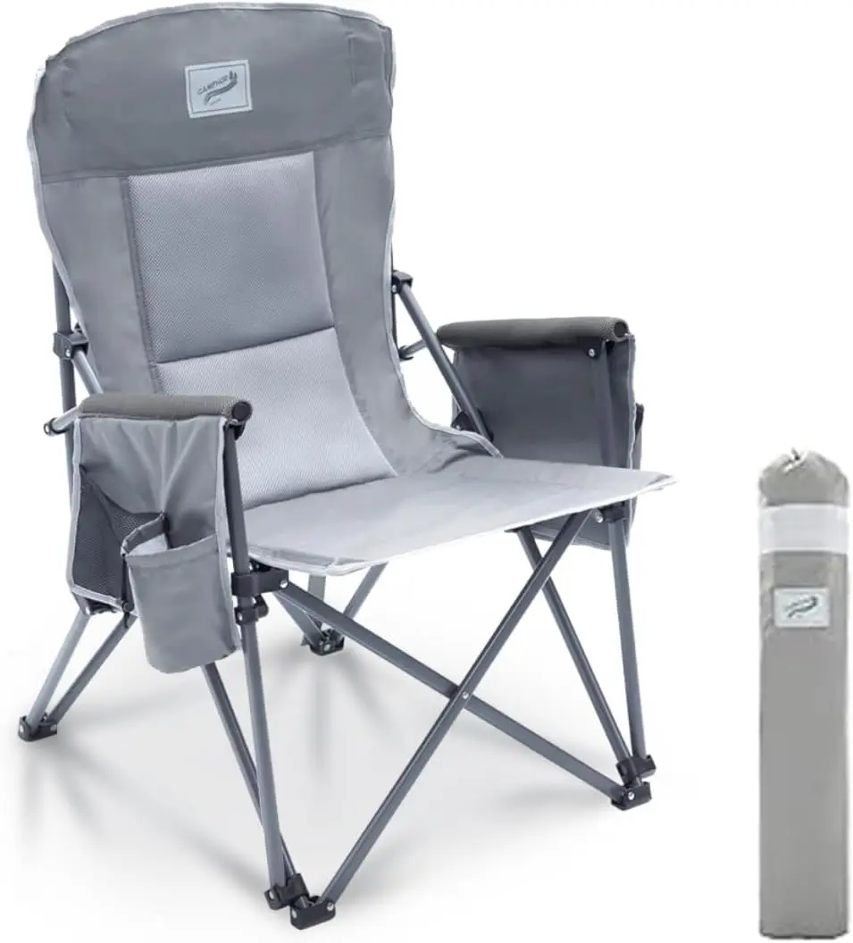 Heavy Duty Portable Folding Camping Chair with Padded Backrest for Outdoor Sports, Beach, Lawn, Hunting, Fishing, Supports 400
Heavy Duty Portable Folding Camping Chair with Padded Backrest for Outdoor Sports, Beach, Lawn, Hunting, Fishing, Supports 400