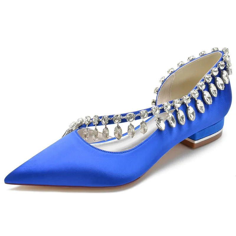 Satin Rhinestones Wedding Bridal Flats Pointed Toe Slip-on Flat Shoes for Event/Bridesmaids/Prom/Evening/Cocktail
Satin Rhinestones Wedding Bridal Flats Pointed Toe Slip-on Flat Shoes for Event/Bridesmaids/Prom/Evening/Cocktail