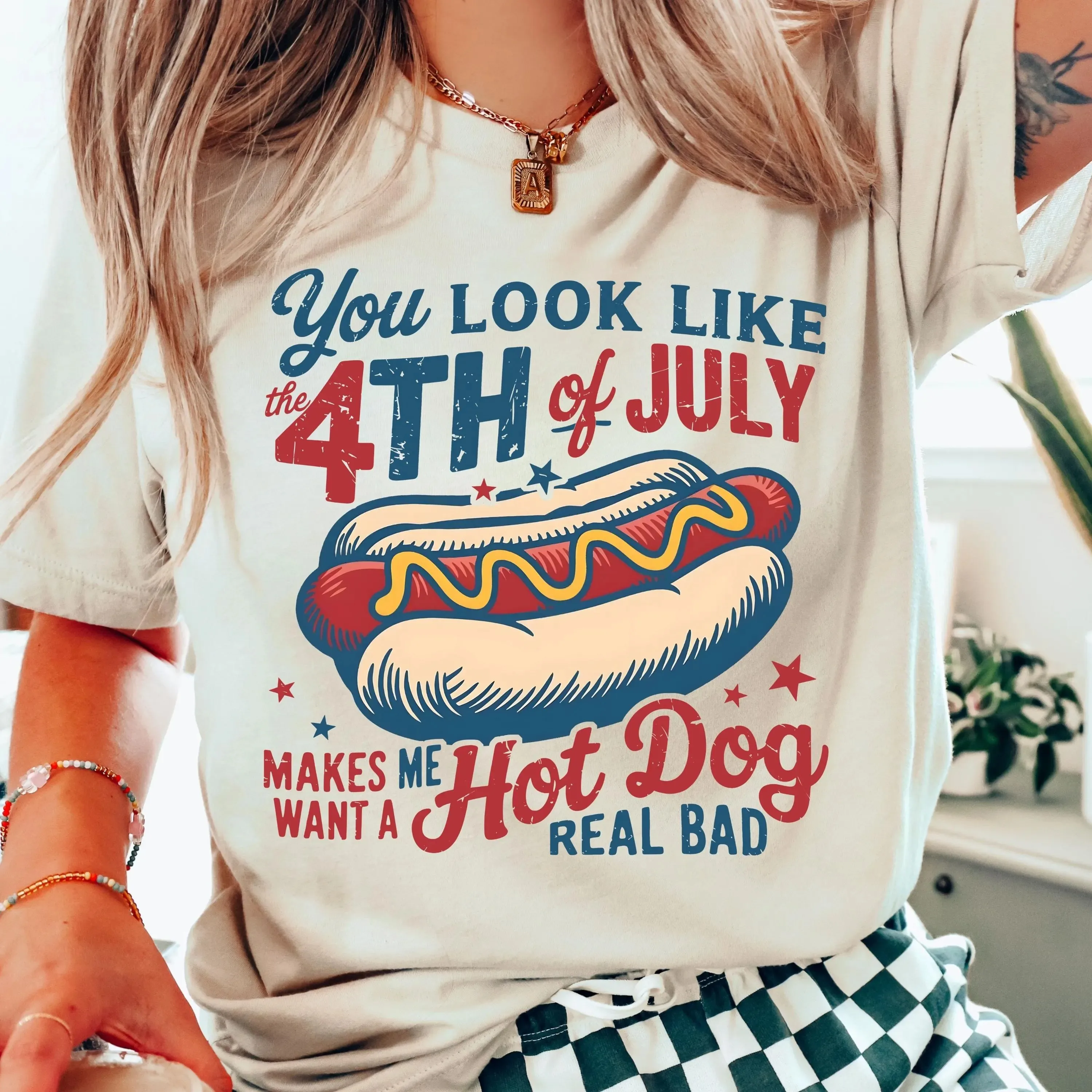 4th of July Hot Dog Clothing Peripheral Pattern Printing Summer Luxury Brand Cotton Men's and Women's T-Shirts Short Sleeves
4th of July Hot Dog Clothing Peripheral Pattern Printing Summer Luxury Brand Cotton Men's and Women's T-Shirts Short Sleeves