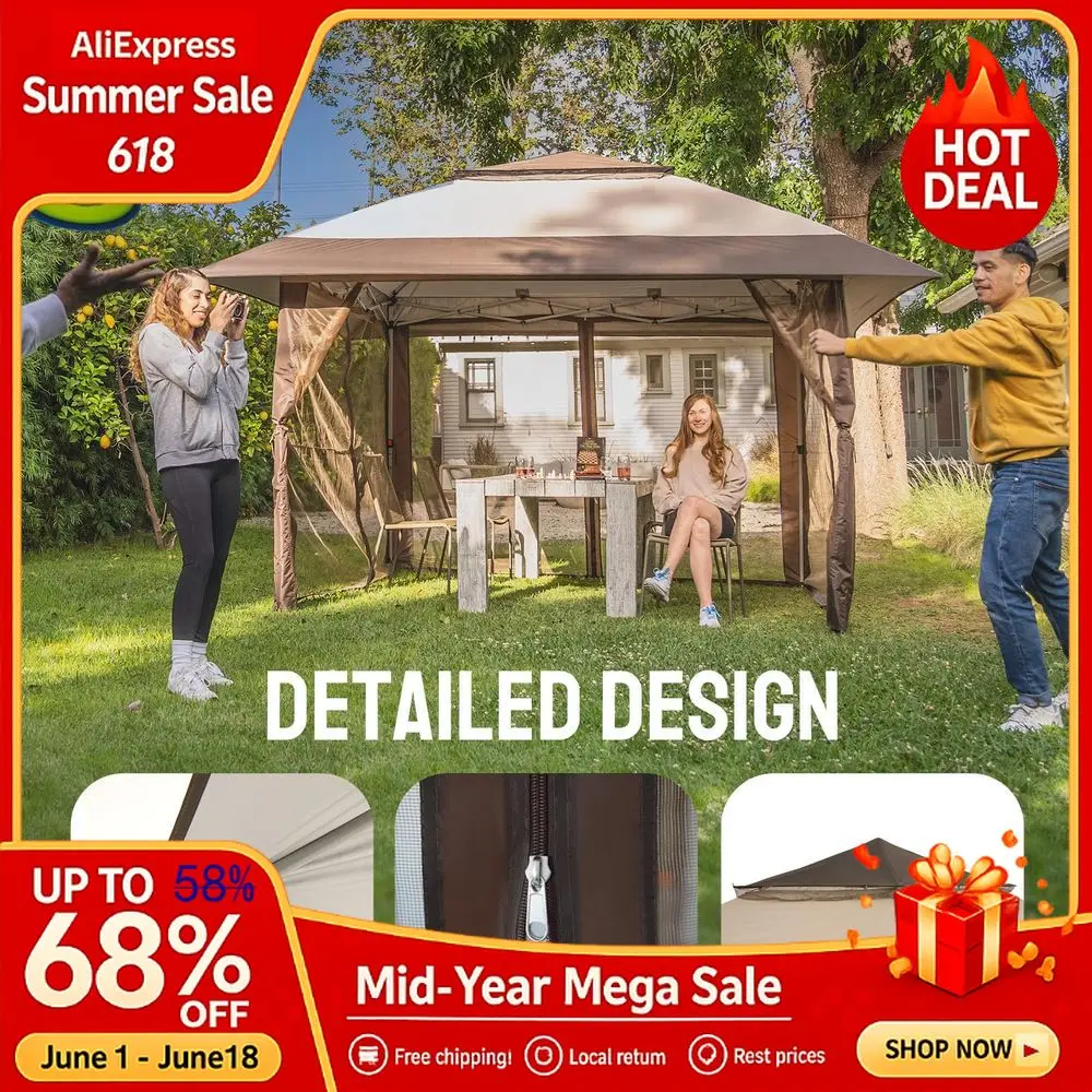 13x13 Pop Up Gazebo, Canopy Tent, Gazebos on Clearance Outdoor Gazebo for Backyard amp Patio Furniture Carpa Pop Up Tent Custom
13x13 Pop Up Gazebo, Canopy Tent, Gazebos on Clearance Outdoor Gazebo for Backyard amp Patio Furniture Carpa Pop Up Tent Custom