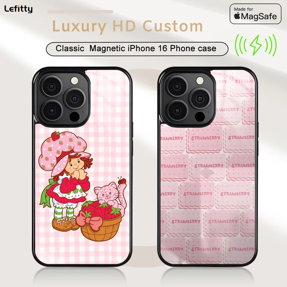 Strawberry Cartoon Shortcakes Phone Case For iPhone 16 15 14 13 12 11 Pro Max Plus Mini Magnetic Magsafe Wireless Charging Cover
Strawberry Cartoon Shortcakes Phone Case For iPhone 16 15 14 13 12 11 Pro Max Plus Mini Magnetic Magsafe Wireless Charging Cover