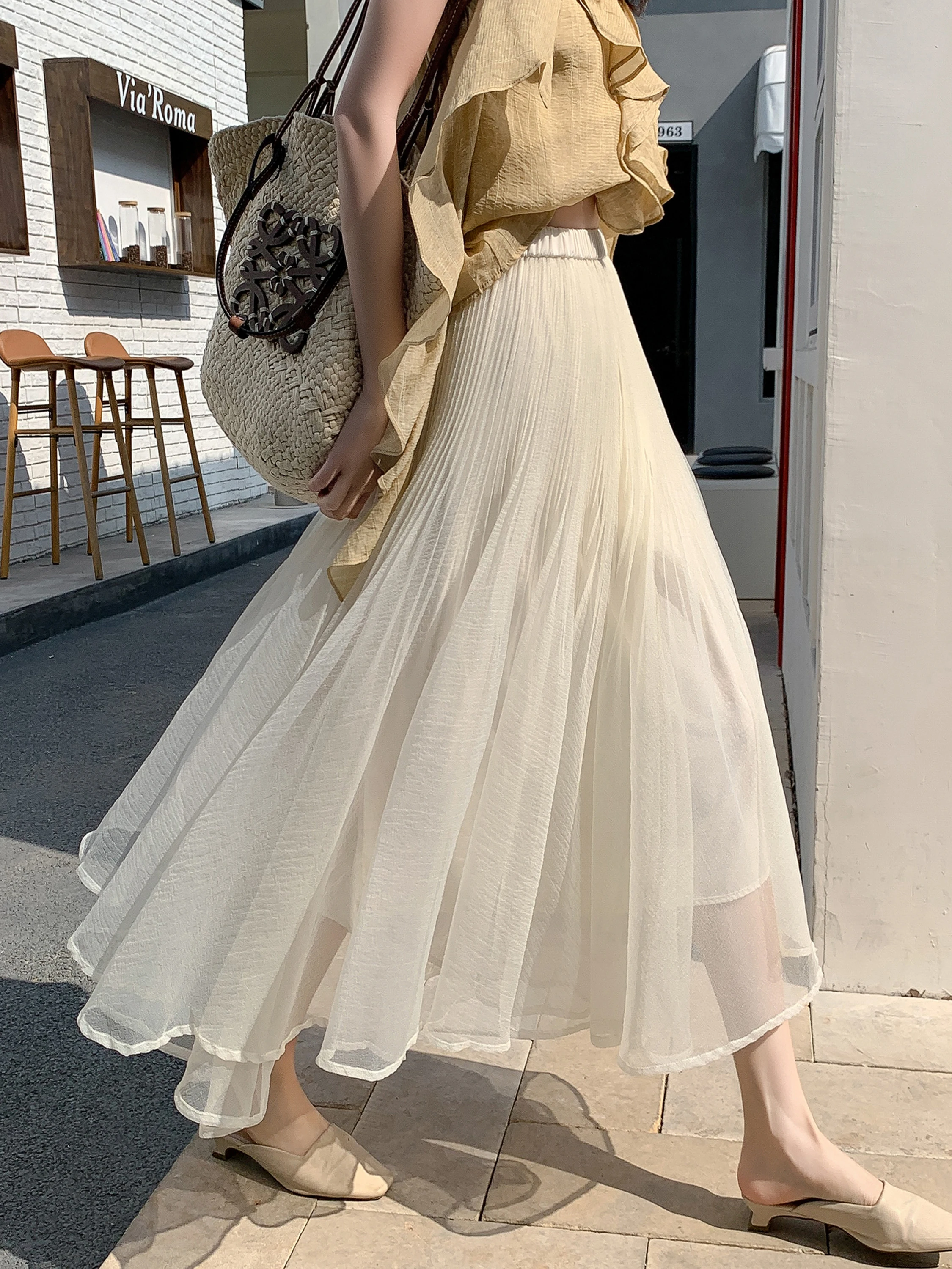 Casual Half-length A-line Tulle Skirt Women's Summer Slimming Gauze Skirt Versatile Fish-tail Skirt Standard Fit Polyester Fiber
Casual Half-length A-line Tulle Skirt Women's Summer Slimming Gauze Skirt Versatile Fish-tail Skirt Standard Fit Polyester Fiber