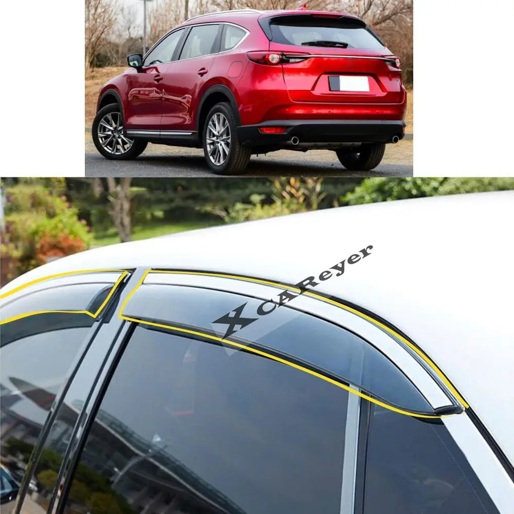 For MAZDA CX-8 CX8 2018 2019 2020 2021 2022 Car Body Styling Sticker Plastic Window Glass Wind Visor Rain/Sun Guard Vent Parts
For MAZDA CX-8 CX8 2018 2019 2020 2021 2022 Car Body Styling Sticker Plastic Window Glass Wind Visor Rain/Sun Guard Vent Parts