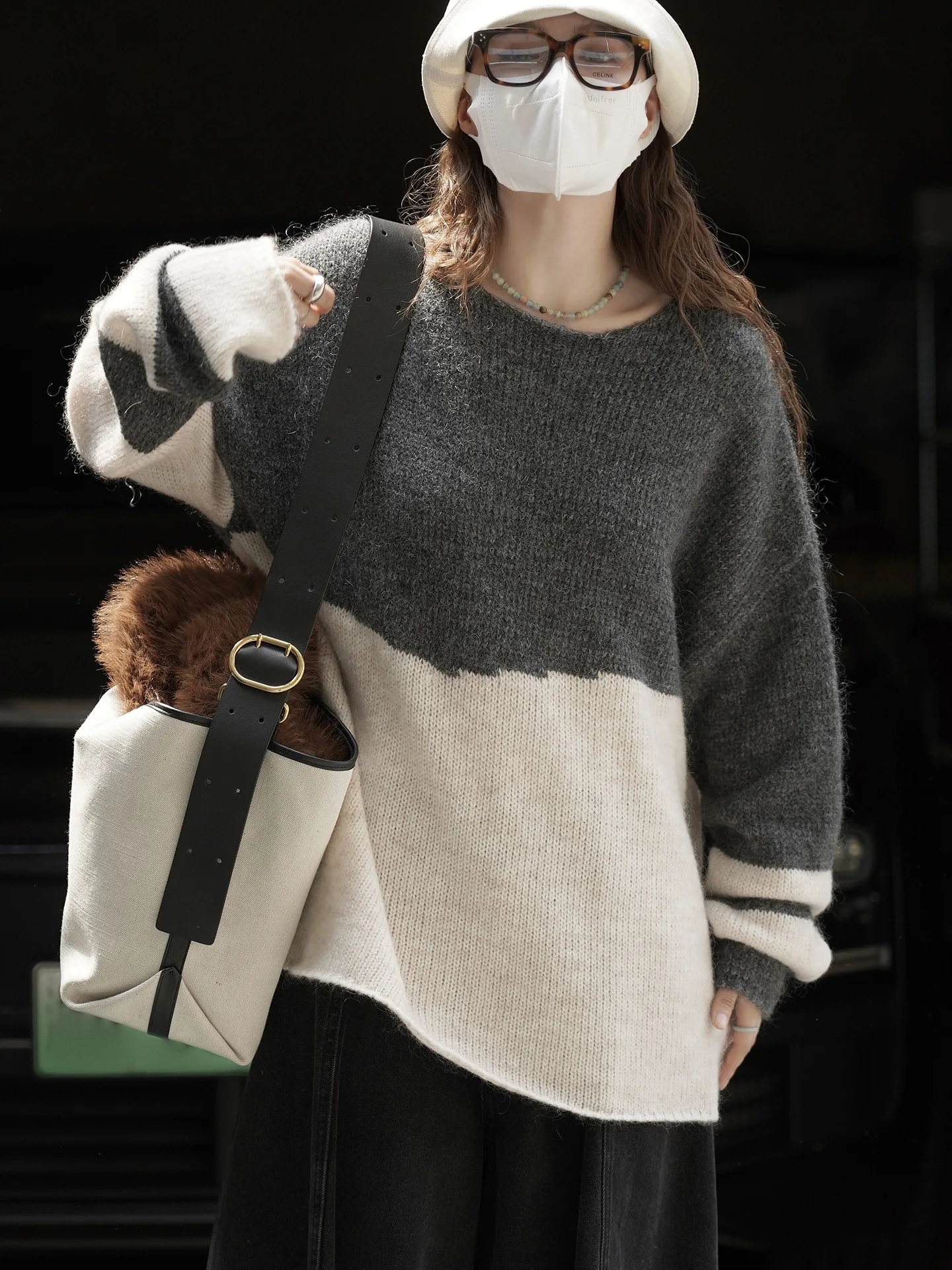 Свитер из мохера с круглым вырезом в ленивом стиле, мягкий и приятный для кожи повседневный топ для женщин
Свитер из мохера с круглым вырезом в ленивом стиле, мягкий и приятный для кожи повседневный топ для женщин