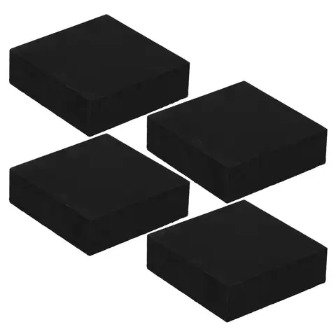 4Pcs Anti-Slip Rubber Blocks Heavy Duty Shock Absorber Vibration Dampening Noise Reduction Floor Mat for Exercise Equipment
