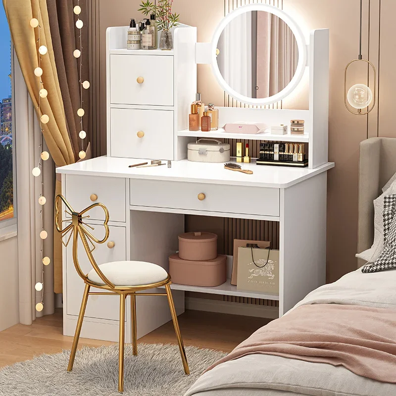 -+-Aesthetic Minimal Vanity Makeup Desk Bedroom Handles Mirror Makeup Table Storage Organizer Women Pentiadeira Bedroom Furnitur
-+-Aesthetic Minimal Vanity Makeup Desk Bedroom Handles Mirror Makeup Table Storage Organizer Women Pentiadeira Bedroom Furnitur