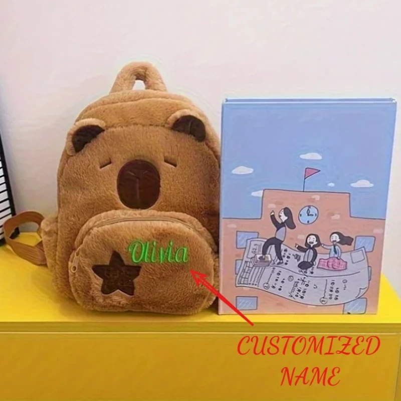 Плюшевая сумка через плечо с капибарой по индивидуальному заказу, рюкзак с героями мультфильмов, персонализированная мягкая многоцелевая сумка большой емкости для ежедневного хранения
Плюшевая сумка через плечо с капибарой по индивидуальному заказу, рюкзак с героями мультфильмов, персонализированная мягкая многоцелевая сумка большой емкости для ежедневного хранения