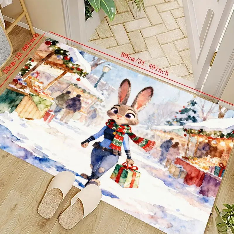 1 шт. Disney Zootopia Judy Hopps Рождественский зимний коврик в стране чудес, нескользящий мягкий декоративный напольный коврик для гостиной B
1 шт. Disney Zootopia Judy Hopps Рождественский зимний коврик в стране чудес, нескользящий мягкий декоративный напольный коврик для гостиной B
