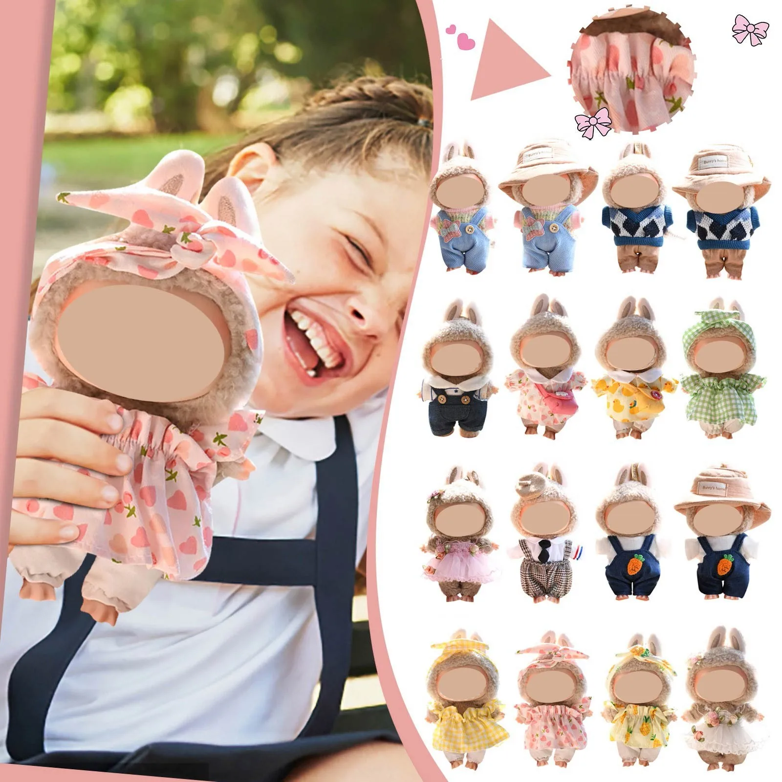 Labubu одежда аксессуары «сделай сам» комбинезон свитер макарон сидящая вечеринка виниловые подвески куклы модный комплект одежды подарки изысканные
Labubu одежда аксессуары «сделай сам» комбинезон свитер макарон сидящая вечеринка виниловые подвески куклы модный комплект одежды подарки изысканные