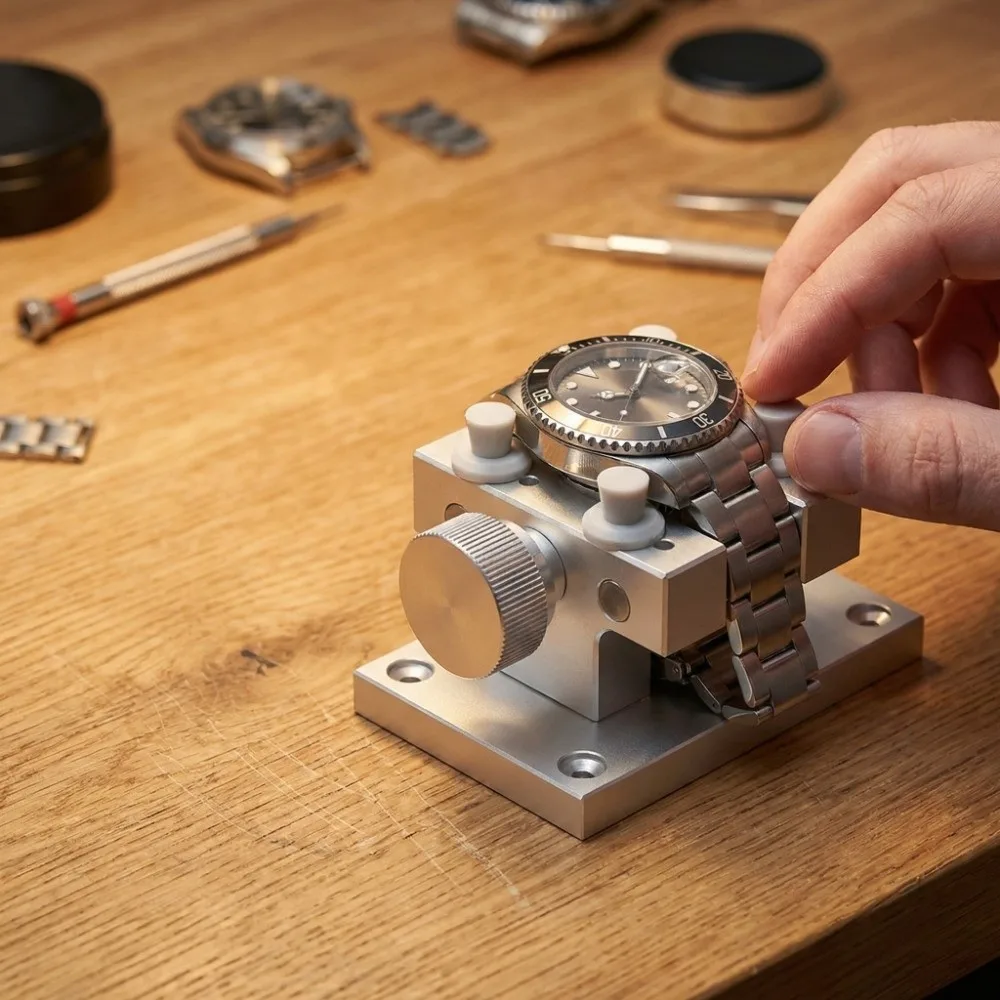 Convenient Use Metal Material Watch Holder Stable Fixed Professional Watch Clamp Durable Extra Large Watch Stand Watch Repair
Convenient Use Metal Material Watch Holder Stable Fixed Professional Watch Clamp Durable Extra Large Watch Stand Watch Repair