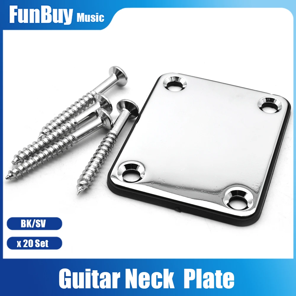 20set Electric Guitar Neck Plate Guitar Neck Joint Board for FD TL Electric Guitar Black Chrome Guitar Accessories
20set Electric Guitar Neck Plate Guitar Neck Joint Board for FD TL Electric Guitar Black Chrome Guitar Accessories