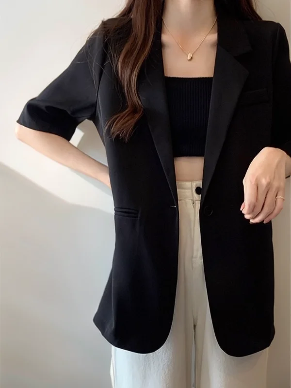 Blazers Womans White Flannel Tailor Studio Work Point Lapel Geometric Cut Minimal Design No Frill Clean Edge Breathable Sweaters
Blazers Womans White Flannel Tailor Studio Work Point Lapel Geometric Cut Minimal Design No Frill Clean Edge Breathable Sweaters