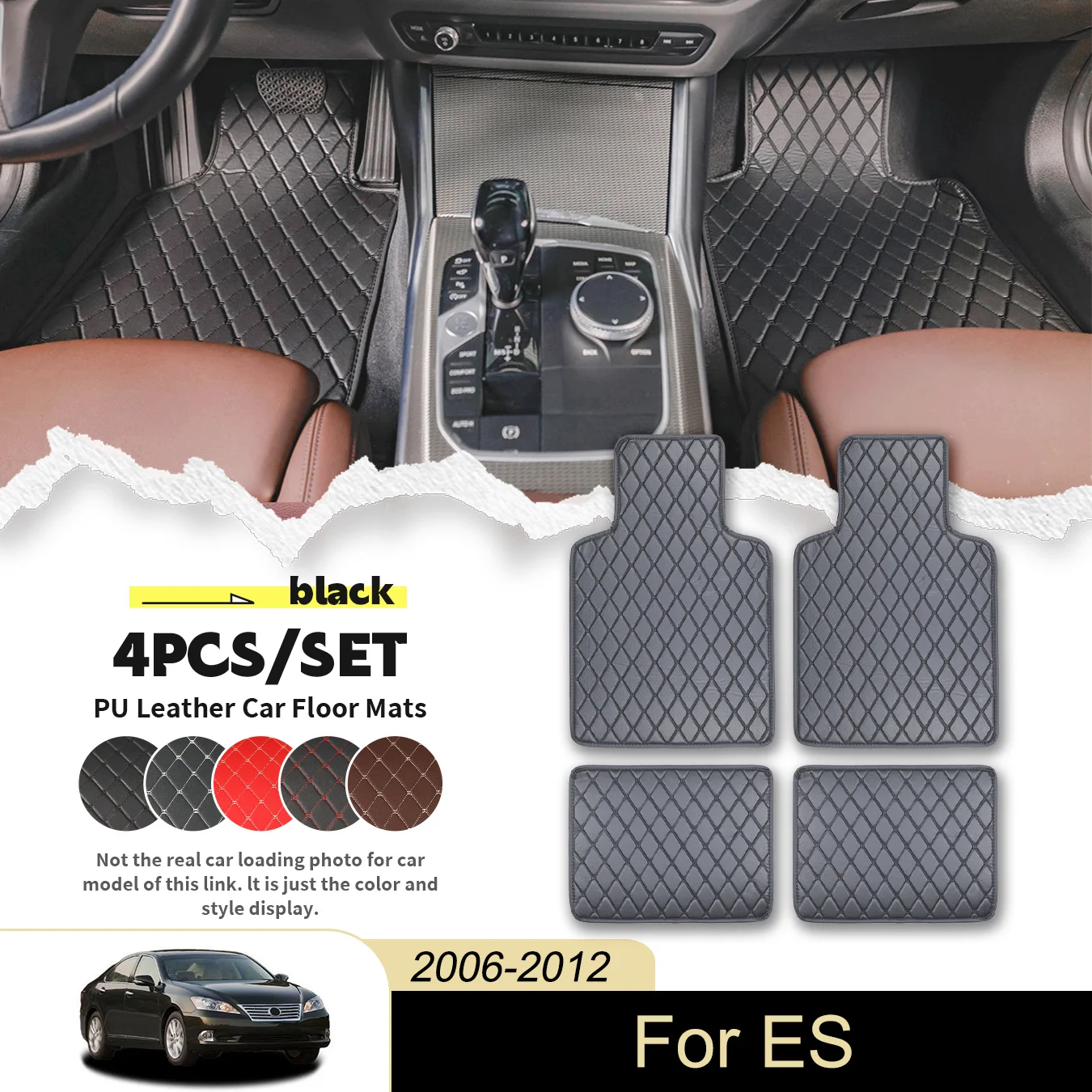 4 шт. универсальные автомобильные коврики для LEXUS для ES 2006-2012, искусственная кожа, водонепроницаемые и устойчивые к пятнам, легко чистится
4 шт. универсальные автомобильные коврики для LEXUS для ES 2006-2012, искусственная кожа, водонепроницаемые и устойчивые к пятнам, легко чистится