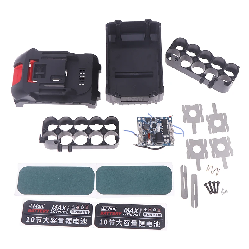 BL18650 Li-ion Battery Case With Type-C Charging Protection Circuit Board Shell Boxs BL18650 For 21V 60A Li-ion Battery Housings
BL18650 Li-ion Battery Case With Type-C Charging Protection Circuit Board Shell Boxs BL18650 For 21V 60A Li-ion Battery Housings