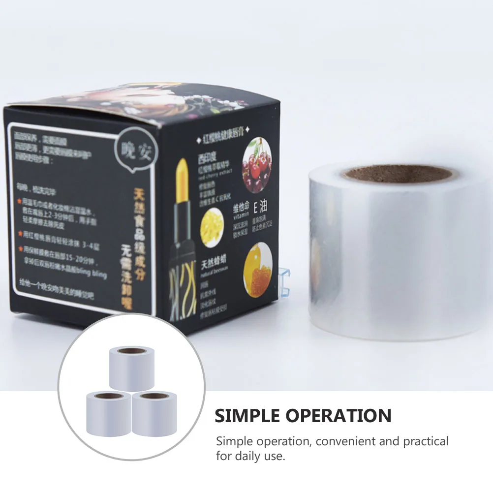 3 рулона защитной пленки для макияжа губ, одноразовая пленка для ухода за губами, легкая и простая в применении
3 рулона защитной пленки для макияжа губ, одноразовая пленка для ухода за губами, легкая и простая в применении