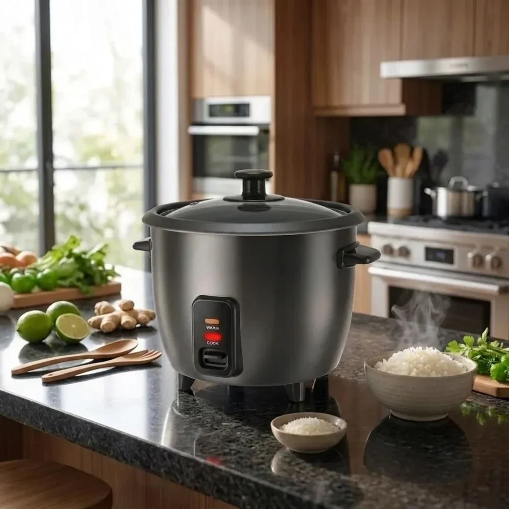 1.8L Multifunctional Mini Rice Cooker 3 Cups Capacity Stainless Steel Chassis Heating Electric Rice Cooker Keep Warm Function Ho
1.8L Multifunctional Mini Rice Cooker 3 Cups Capacity Stainless Steel Chassis Heating Electric Rice Cooker Keep Warm Function Ho