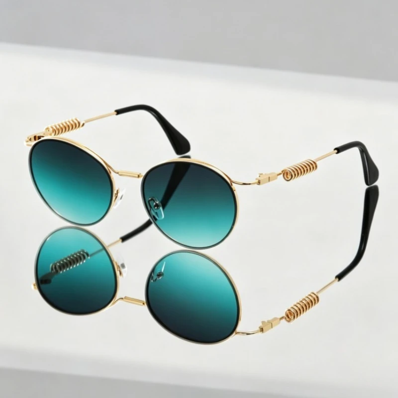 2026 New Retro Steampunk Round Sunglasses Trendy Men's Hip-Hop Metal Frame UV400 Shades Eyewear Classic Driving Shades
2026 New Retro Steampunk Round Sunglasses Trendy Men's Hip-Hop Metal Frame UV400 Shades Eyewear Classic Driving Shades
