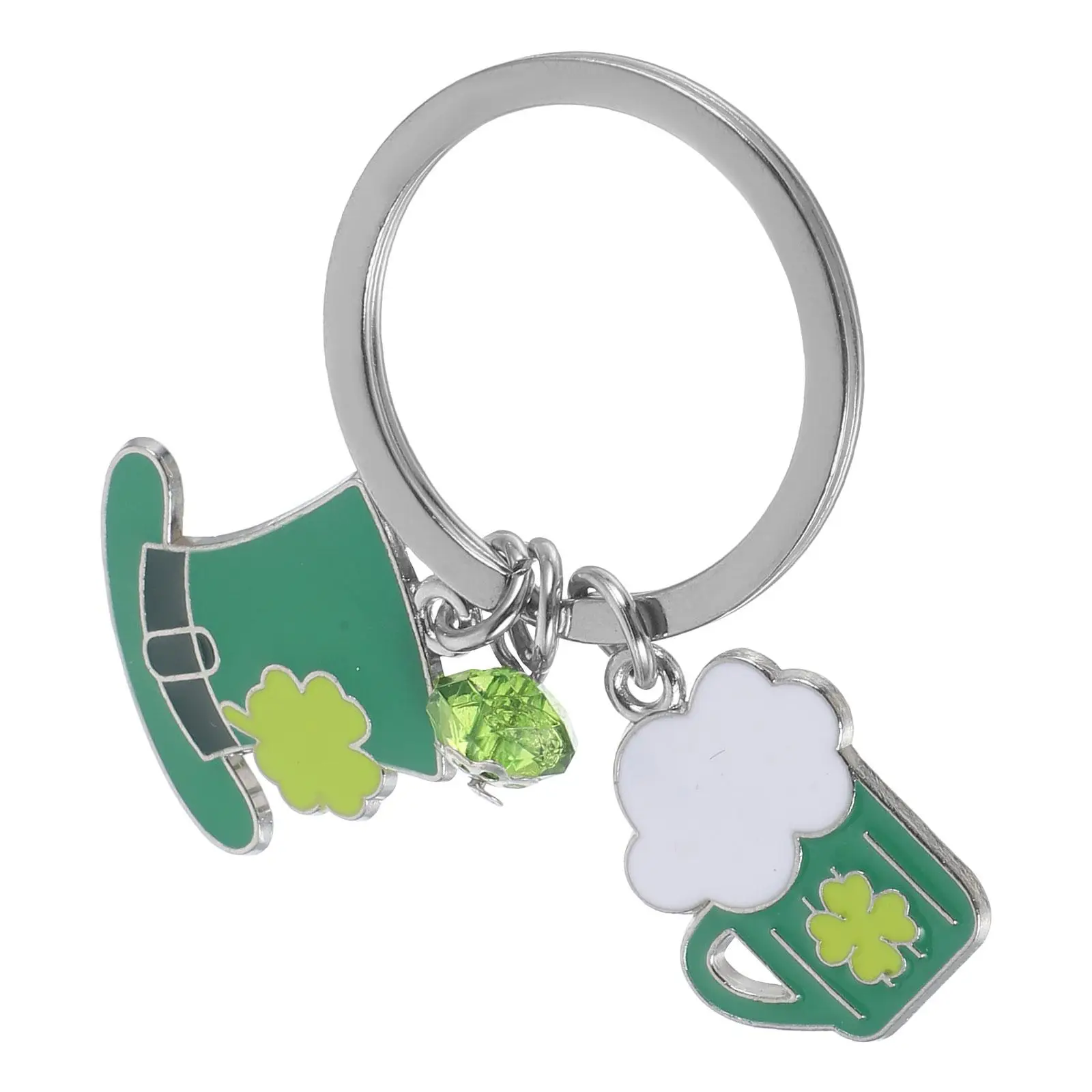 Keychain Patricks Day Zinc Alloy Cute shamrock keychain for women girl decor green hat charm pendant festival holiday
Keychain Patricks Day Zinc Alloy Cute shamrock keychain for women girl decor green hat charm pendant festival holiday