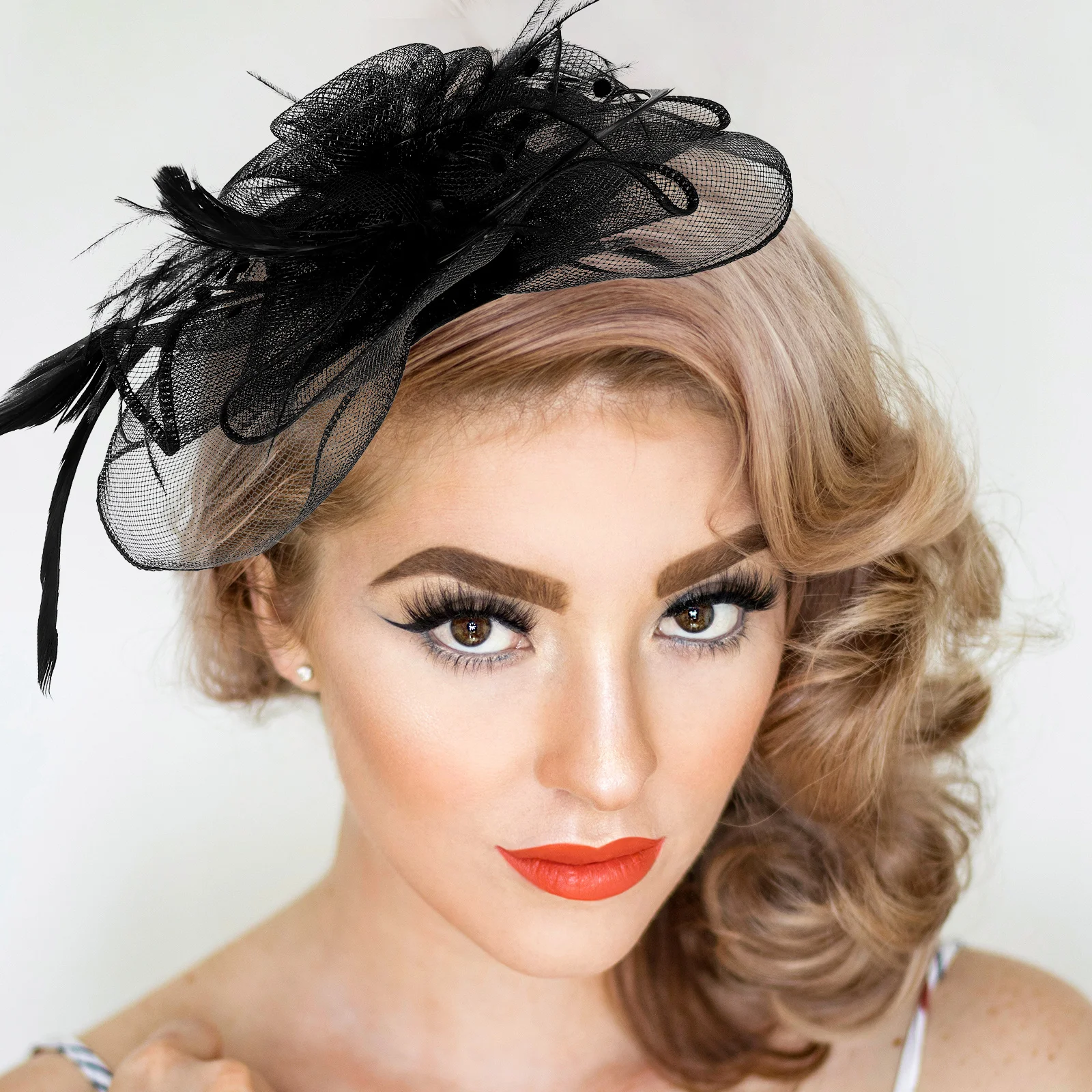 Retro Vintage Veil Hair Accessories for Women Bridal Wedding Fascinator Headband Plume Mesh Lightweight Elegant Hat Shape Multi 
Retro Vintage Veil Hair Accessories for Women Bridal Wedding Fascinator Headband Plume Mesh Lightweight Elegant Hat Shape Multi