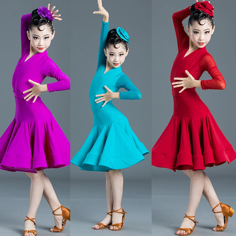 Kids Competition Dancing Clothes Girls Latin Dance Performance Dress Long Sleeves National Standard Ballroom Dance Wear SL9682
Kids Competition Dancing Clothes Girls Latin Dance Performance Dress Long Sleeves National Standard Ballroom Dance Wear SL9682
