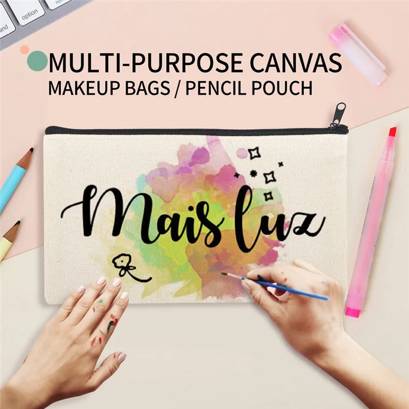100Pcs Blank DIY Craft Bag Pouch Canvas Bag Canvas Zipper Pencil Case Makeup Bags
100Pcs Blank DIY Craft Bag Pouch Canvas Bag Canvas Zipper Pencil Case Makeup Bags