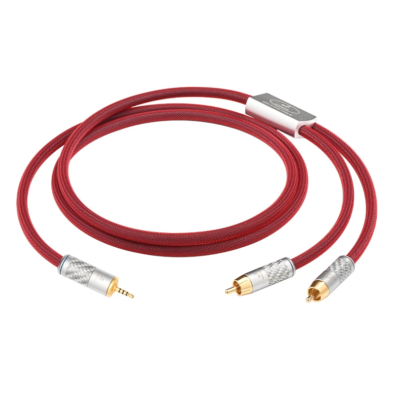 ATAUDIO HiFi 2.5 to 2RCA Cable 6N Sterling Silver for Headphone Amplifier Home Theater 2.5mm Jack to 2RCA Connecting Cable 
ATAUDIO HiFi 2.5 to 2RCA Cable 6N Sterling Silver for Headphone Amplifier Home Theater 2.5mm Jack to 2RCA Connecting Cable