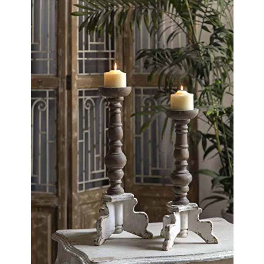 Floor Candle Holders Tall Set of 2 Candle Holders for Pillar Candles Wood Handcrafted Rustic Candle Holder Large Decorative Can
Floor Candle Holders Tall Set of 2 Candle Holders for Pillar Candles Wood Handcrafted Rustic Candle Holder Large Decorative Can