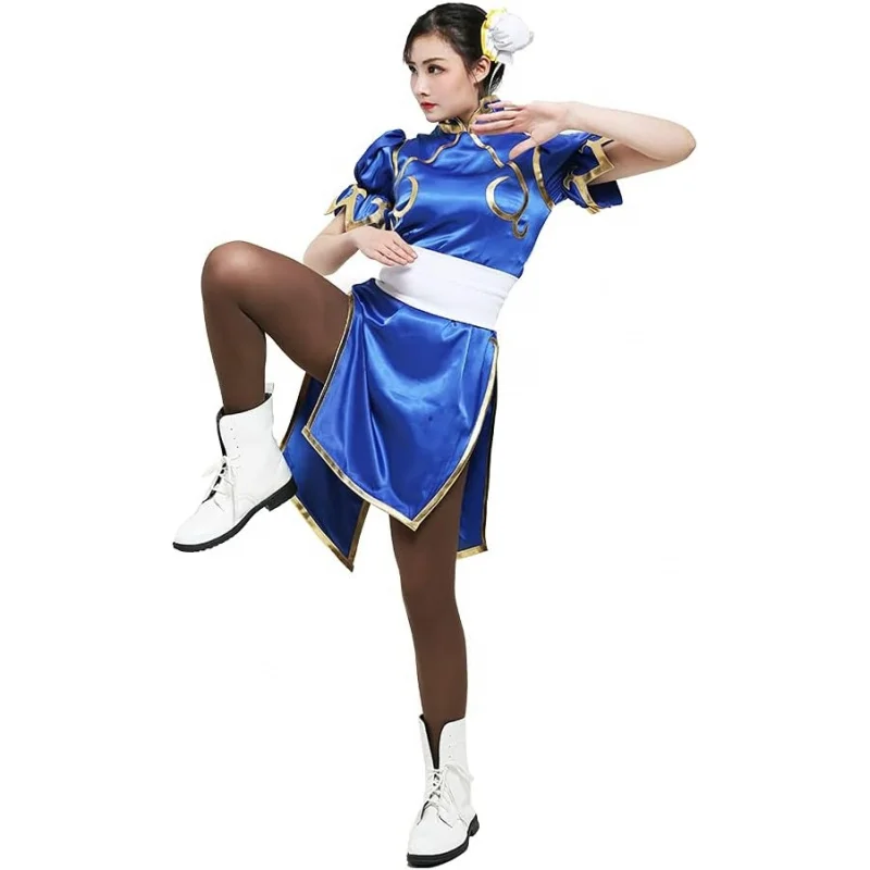 ❤️❤️❤️miccostumes Women's Game Costume Fighter Cosplay Cheongsam with Waistband and Headdress❤️⭐️❤️
❤️❤️❤️miccostumes Women's Game Costume Fighter Cosplay Cheongsam with Waistband and Headdress❤️⭐️❤️