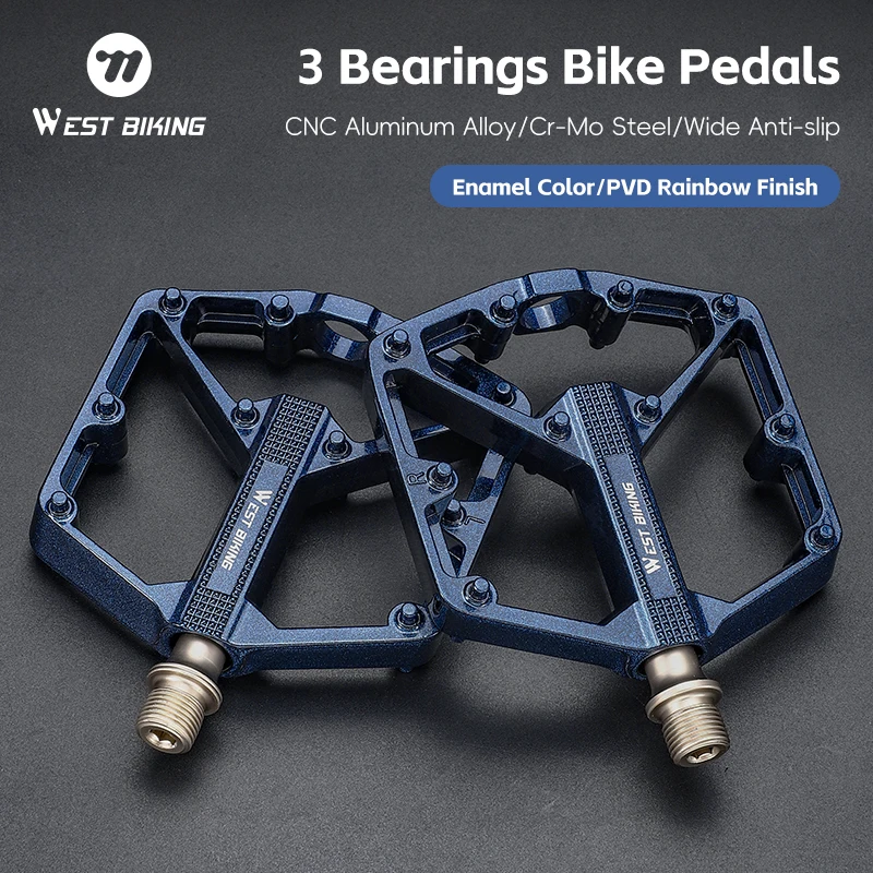 WEST BIKING MTB Bike Pedals 3 Bearing Aluminum Alloy Widened Non-Slip Platform Pedals Road Cycling City Folding Bike Flat Pedals
WEST BIKING MTB Bike Pedals 3 Bearing Aluminum Alloy Widened Non-Slip Platform Pedals Road Cycling City Folding Bike Flat Pedals
