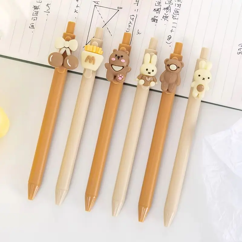 10Pcs/Lot Cute Cartoon Retractable Gel Pen 0.5mm Black Ink Pens Kawaii Bear Rabbit Cherry Kids School Supplies Office Stationery
10Pcs/Lot Cute Cartoon Retractable Gel Pen 0.5mm Black Ink Pens Kawaii Bear Rabbit Cherry Kids School Supplies Office Stationery
