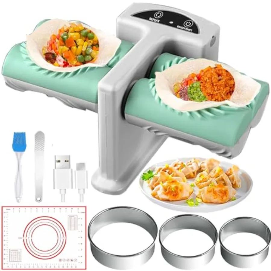 Electric Dumpling Maker Two Sizes Double Head Automatic Electric Dumpling Maker Machine Mould Household Quick Rechargeable Dump
Electric Dumpling Maker Two Sizes Double Head Automatic Electric Dumpling Maker Machine Mould Household Quick Rechargeable Dump