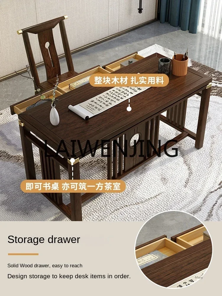YZNew Chinese Style Solid Wood Desk Home Desk Long Computer Office Study Table and Chair Combination
YZNew Chinese Style Solid Wood Desk Home Desk Long Computer Office Study Table and Chair Combination
