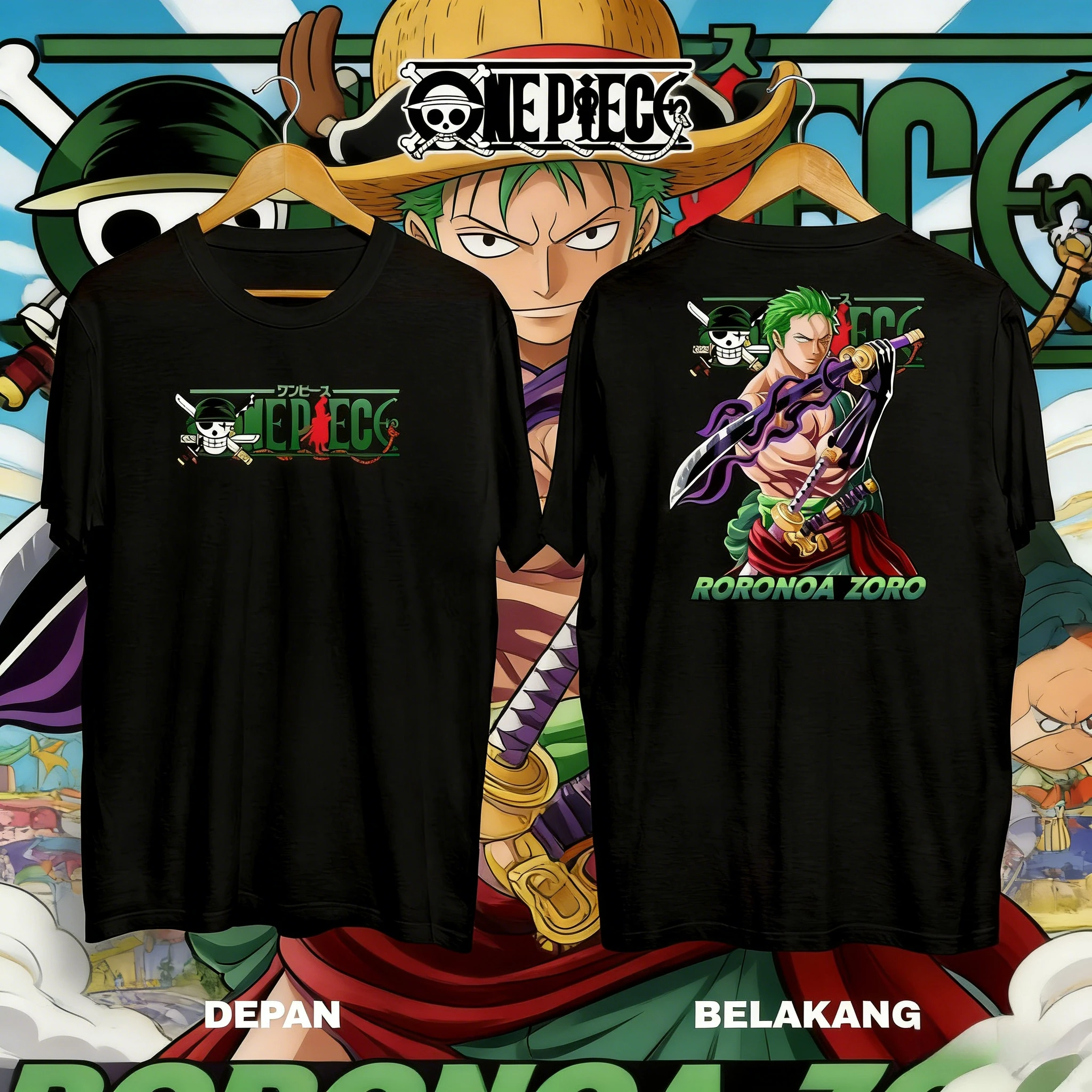 Летняя коллекция 2026: Футболка оверсайз из 100% хлопка с принтом One Piece Loronnoah Solon "Три меча, окутанные дьявольским ореолом" – трендовая модель для взрослых и родителей.
Летняя коллекция 2026: Футболка оверсайз из 100% хлопка с принтом One Piece Loronnoah Solon "Три меча, окутанные дьявольским ореолом" – трендовая модель для взрослых и родителей.