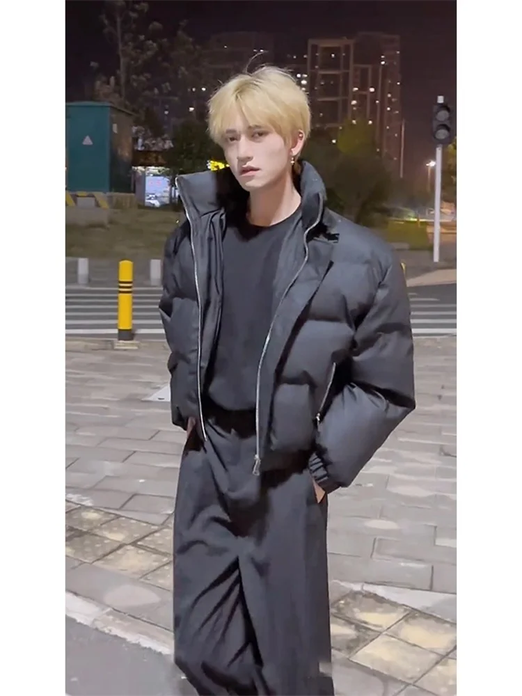 Thiened Bla Stand Collar Tee Proof Warm Cotton Jaet Men Winter ort Sle Hip Hop Breadth Outerwear American Casual
Thiened Bla Stand Collar Tee Proof Warm Cotton Jaet Men Winter ort Sle Hip Hop Breadth Outerwear American Casual