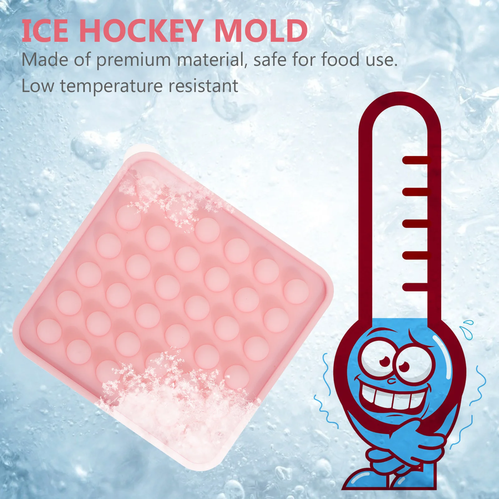 2Pcs Mini Ice Cube Mold Creative Round Ball Shape with Lid Easy Clean DIY Ice Tray for Home Bar Restaurant Kitchen 
2Pcs Mini Ice Cube Mold Creative Round Ball Shape with Lid Easy Clean DIY Ice Tray for Home Bar Restaurant Kitchen