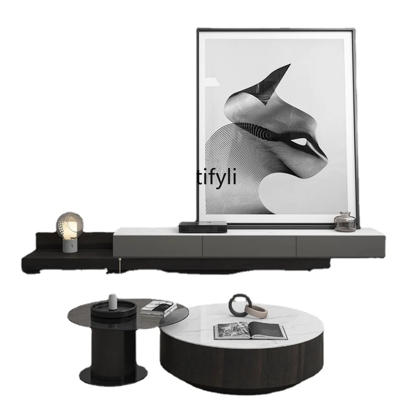 Italian Light Luxury Modern Minimalist Living Room Minimalist Retractable Stone Plate Coffee Table TV Cabinet drawer furniture
Italian Light Luxury Modern Minimalist Living Room Minimalist Retractable Stone Plate Coffee Table TV Cabinet drawer furniture