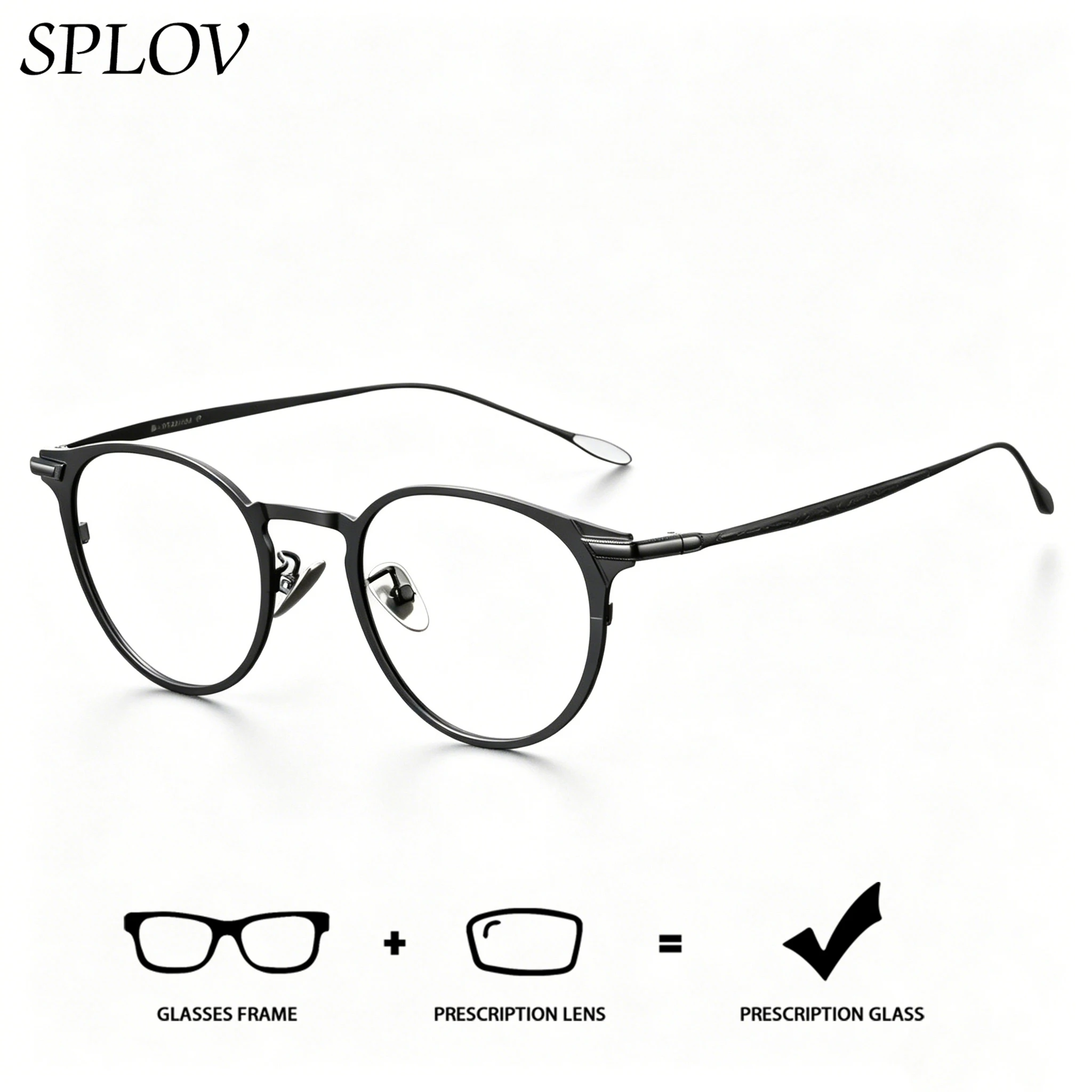 SPLOV Lightweight Pure Titanium Progressive Prescription Glasses Professional Customized Anti Blue Light Photochromic Glasses
SPLOV Lightweight Pure Titanium Progressive Prescription Glasses Professional Customized Anti Blue Light Photochromic Glasses