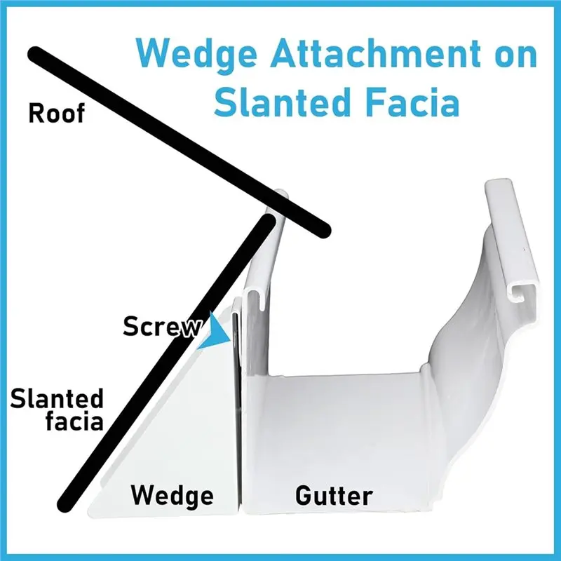 CYCLI-алюминиевые белые желобные клинья (25 шт.) для 5-дюймовых систем дождевых желобов K-стиля, подходят для шага выравнивания угла на крыше
CYCLI-алюминиевые белые желобные клинья (25 шт.) для 5-дюймовых систем дождевых желобов K-стиля, подходят для шага выравнивания угла на крыше
