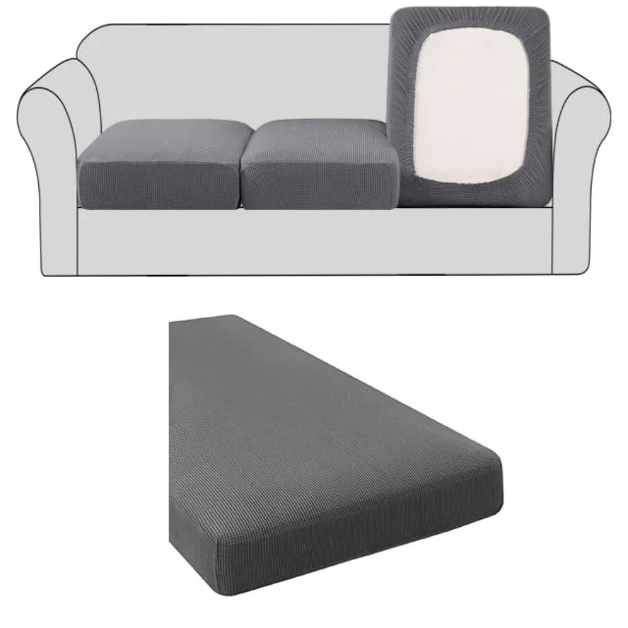 Stretch 1 Piece Chaise Cover Bundle 3 Piece Cushion Sofa SlipcoversGrey
Stretch 1 Piece Chaise Cover Bundle 3 Piece Cushion Sofa SlipcoversGrey