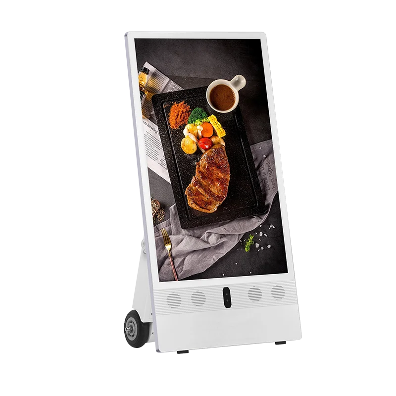 32/43/55 Inch Portable Digital Poster, Battery Powered, Floor Mounted Display Signage, Ultra-thin And Movable LCD Kiosk
32/43/55 Inch Portable Digital Poster, Battery Powered, Floor Mounted Display Signage, Ultra-thin And Movable LCD Kiosk