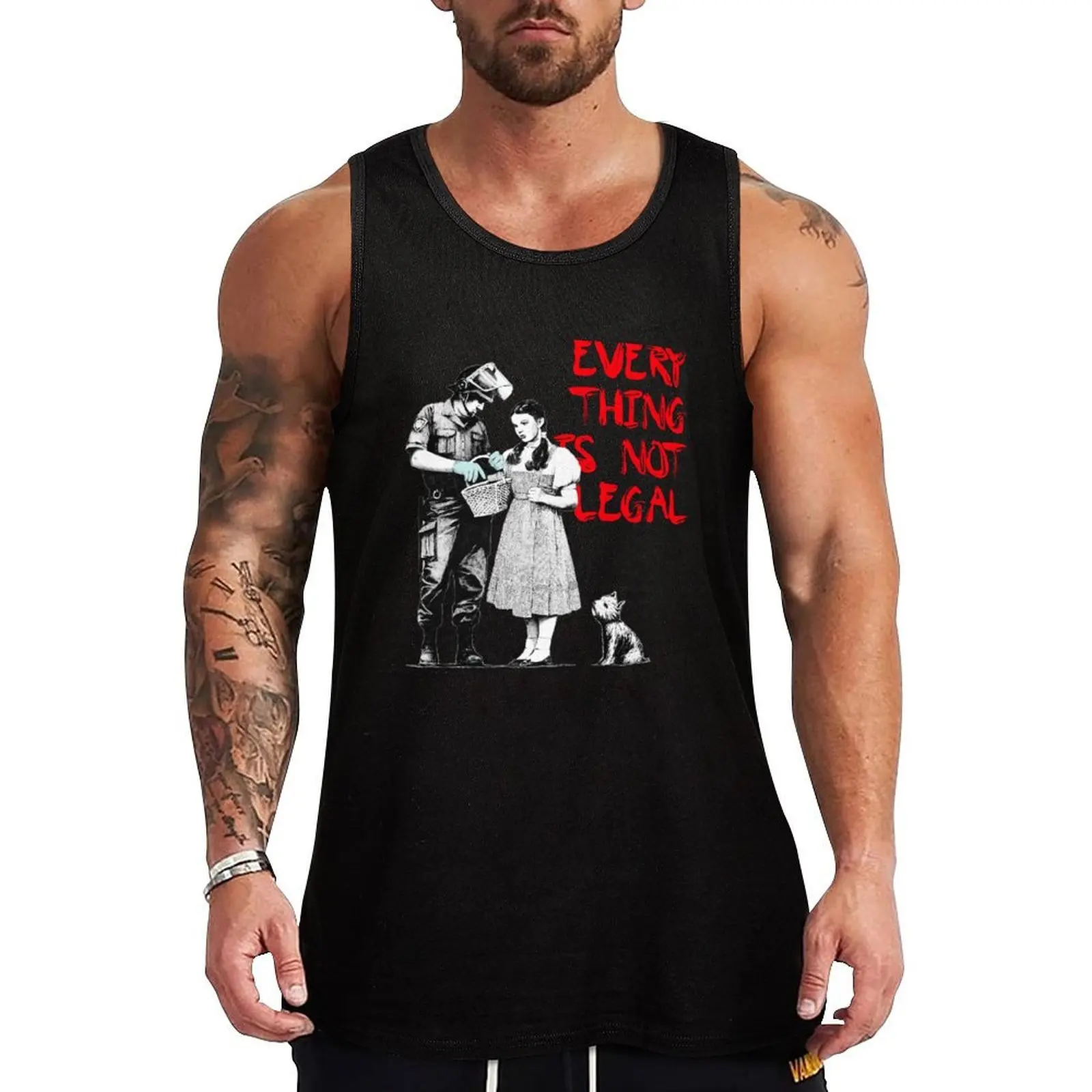 Illegal Bansky Tank Top sleeveless t-shirts for men male top Men's sleeveless gym shirts vest for men
Illegal Bansky Tank Top sleeveless t-shirts for men male top Men's sleeveless gym shirts vest for men
