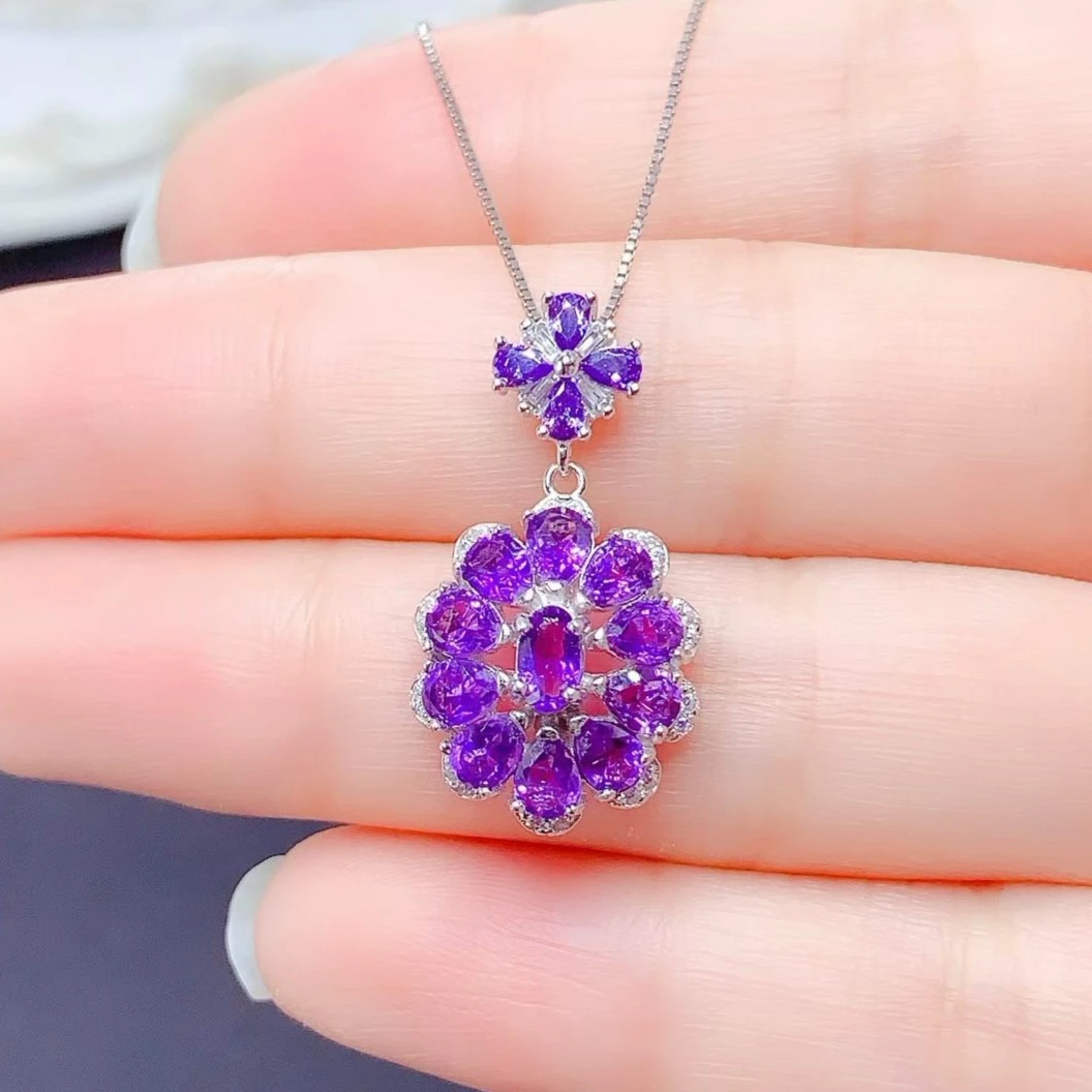 Natural Amethyst Pendant with Certificate 925 Silver Amethyst Jewelry with Certificate Gold Plated Silver Pendant with Necklace
Natural Amethyst Pendant with Certificate 925 Silver Amethyst Jewelry with Certificate Gold Plated Silver Pendant with Necklace