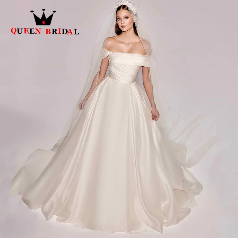 Elegant Satin Wedding Dresses 2023 Simple Boat Neck Pleat Sleeveless Bridal Ball Gowns Custom Vestido De Noiva M06J
Elegant Satin Wedding Dresses 2023 Simple Boat Neck Pleat Sleeveless Bridal Ball Gowns Custom Vestido De Noiva M06J