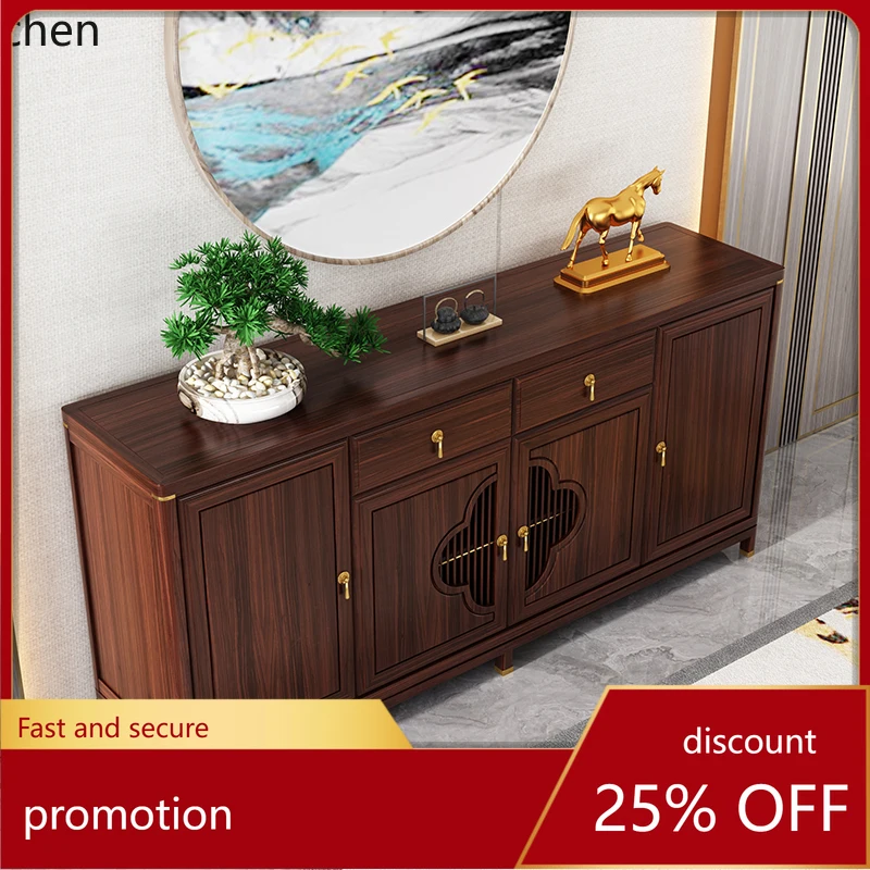 HT side cabinet solid wood home dining room cabinet ebony living room locker foyer
HT side cabinet solid wood home dining room cabinet ebony living room locker foyer