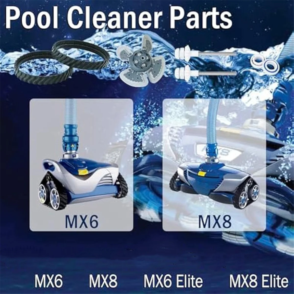 Pool Cleaner Parts Accessories for MX6 MX8 MX6EL MX8EL, Tune Up Kit with R0524900, R0526100, R0527000
Pool Cleaner Parts Accessories for MX6 MX8 MX6EL MX8EL, Tune Up Kit with R0524900, R0526100, R0527000