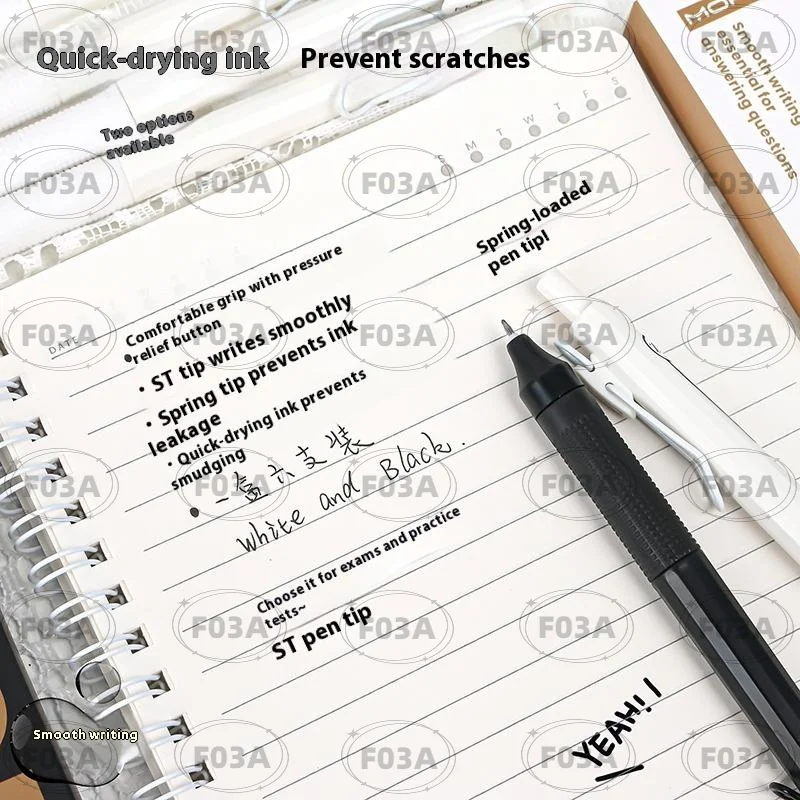 6Pcs 0.5mm Black Ink Retractable Gel Ink Pen Silicone Pen Grip ST Tip Quick-Drying Ink No Smudge Smooth Writting
6Pcs 0.5mm Black Ink Retractable Gel Ink Pen Silicone Pen Grip ST Tip Quick-Drying Ink No Smudge Smooth Writting