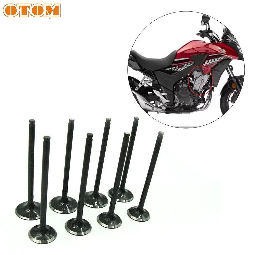 OTOM Motocross 8 Pcs Valve Intake And Exhaust Valves Set For HONDA CB500 CB500X CB500F BMW T500GS Motorcycle Dirt Bike Accessory
OTOM Motocross 8 Pcs Valve Intake And Exhaust Valves Set For HONDA CB500 CB500X CB500F BMW T500GS Motorcycle Dirt Bike Accessory