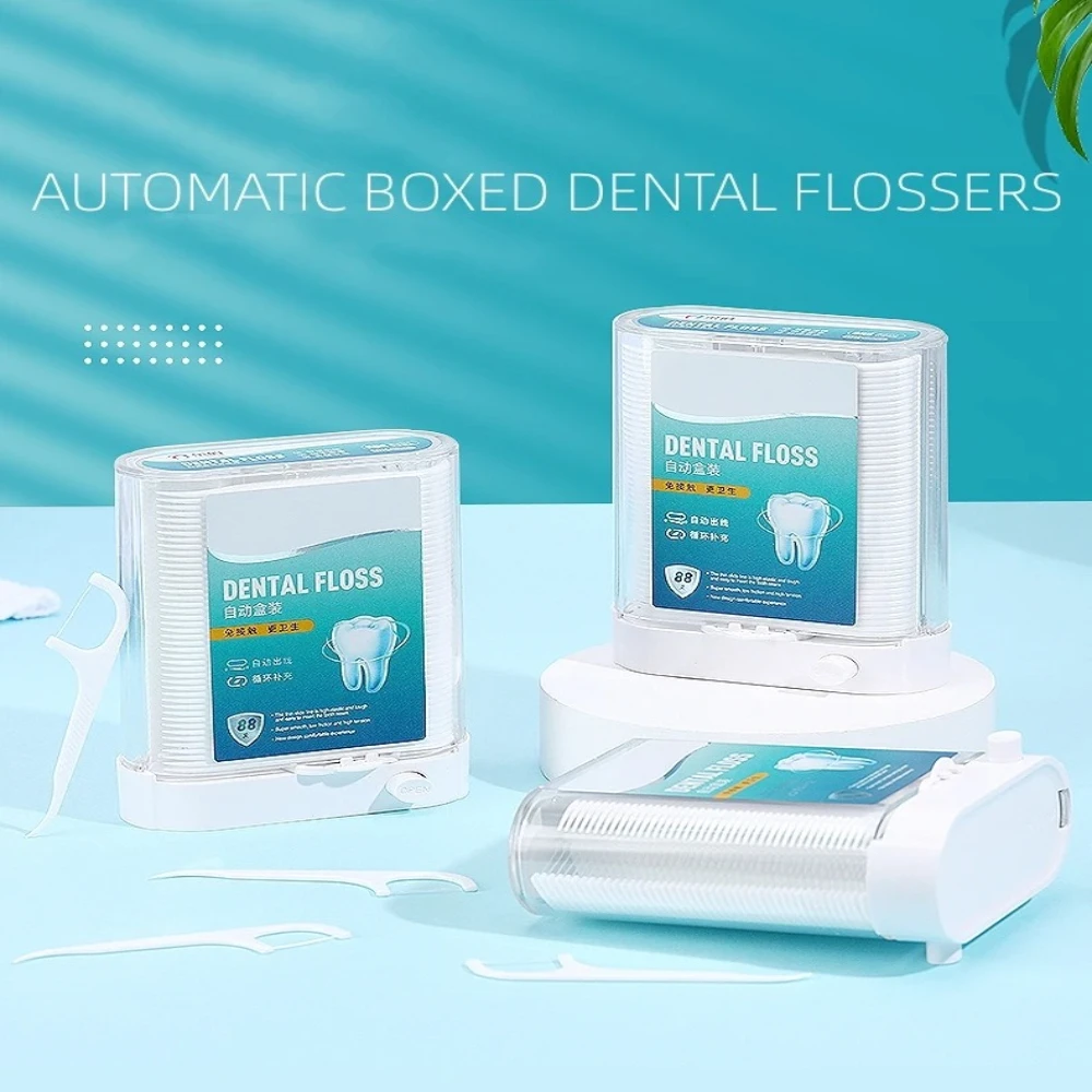 Portable Pop-Up Dental Floss Pick Dispenser Automatic Holder Travel Storage Box with Floss Sticks Oral Care
Portable Pop-Up Dental Floss Pick Dispenser Automatic Holder Travel Storage Box with Floss Sticks Oral Care