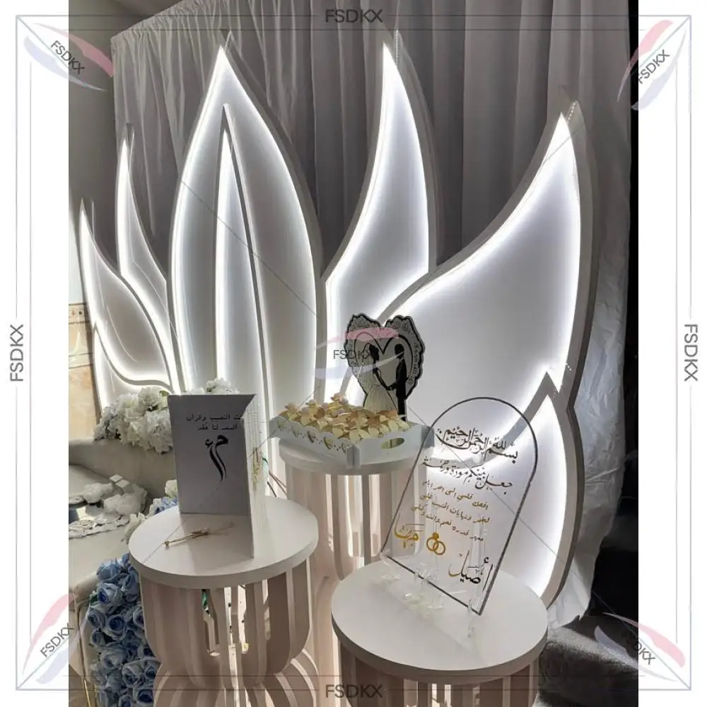 New Design 3D White PVC Acrylic Sheet Backdrop Wedding Decoration Supplies
New Design 3D White PVC Acrylic Sheet Backdrop Wedding Decoration Supplies